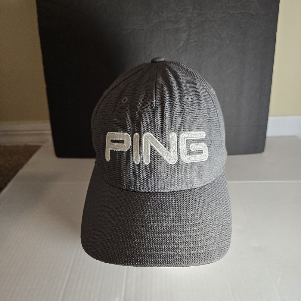 Ping Anser G20 Mens Gray Polyester Adjustable Embroidered Hat/Cap